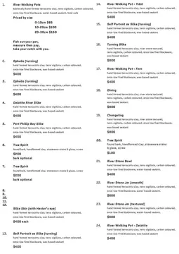 Price List Cover Page